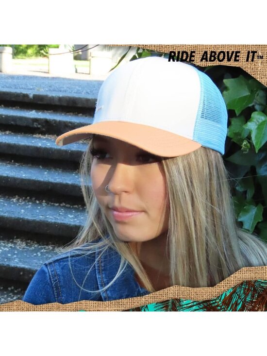 〽️Women Peach Blue Snapback Baseball Cap Beach Trucker Accessories Hats